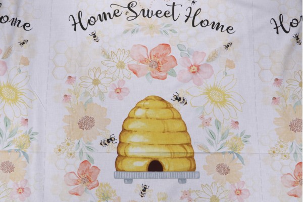 Fabrics Of SoHo Home Sweet Home 24'' Panel Printed Cotton Craft Fabric in Multi for Timeless Treasures 