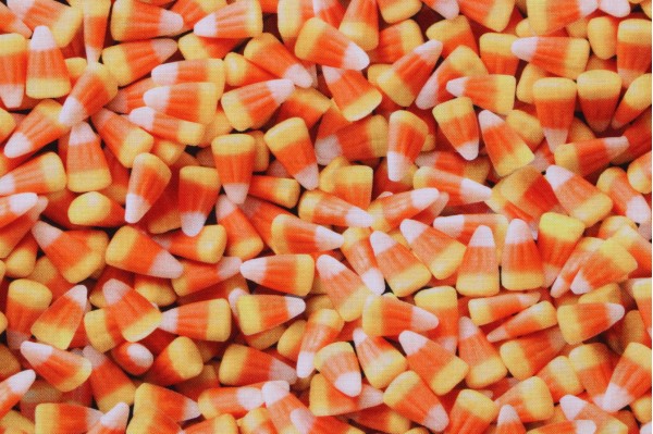 Fabrics of SoHo Packed Candy Corns Printed Cotton Craft Fabric in Corn for Timeless Treasures 