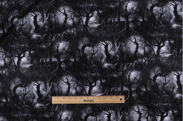 Click for Fabrics of SoHo Wicked - Creeped Dead Trees Printed Cotton Craft Fabric in Spooky for Timeless Treasures  Fabrics of SoHo Wicked - Creeped Dead Trees Printed Cotton Craft Fabric in Spooky for Timeless Treasures