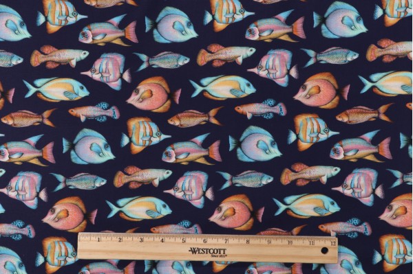 Click for Dear Stella Terrain Of Thought - Off the Hook Printed Cotton Craft Fabric in Moonlight  Dear Stella Terrain Of Thought - Off the Hook Printed Cotton Craft Fabric in Moonlight