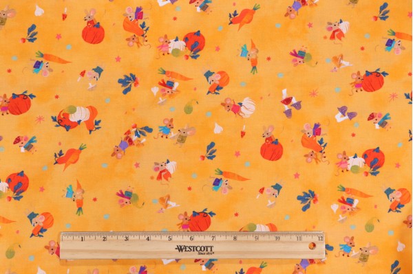 Kathryn Selbert/Advocate Art Forest Feast AKFD-22594-130 Printed Cotton Craft Fabric in Sunshine for Robert Kaufman 