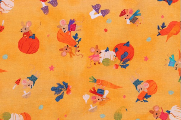 Kathryn Selbert/Advocate Art Forest Feast AKFD-22594-130 Printed Cotton Craft Fabric in Sunshine for Robert Kaufman 