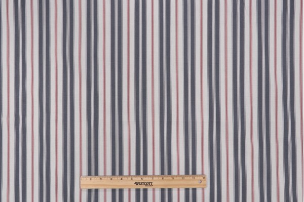 Sample of Magnolia Home Newbury Printed Cotton Drapery Fabric in Charcoal 