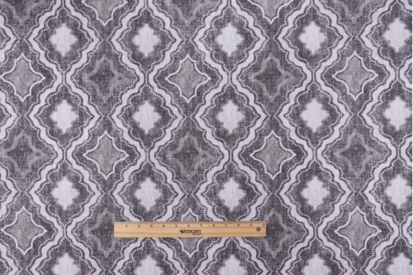 Magnolia Home Milton Printed Cotton Drapery Fabric in Pebble 