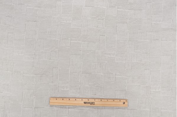 Ramtex Marco Woven Chenille Upholstery Fabric in Milkglass