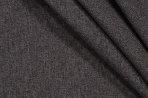 Janie Woven Felt-Backed Upholstery Fabric in Charcoal