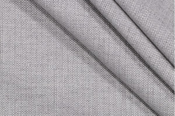 Solid Woven Solution Dyed Acrylic Outdoor Fabric in Silver
