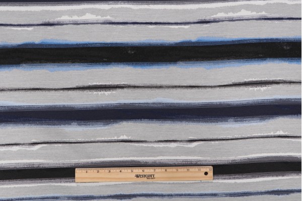 Stripe Woven Solution Dyed Acrylic Outdoor Fabric in Marine