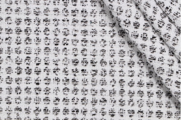 Thibaut Remy Dot Woven Polyester Outdoor Fabric in Onyx
