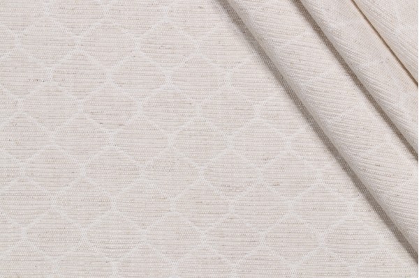 Sample of P Kaufmann Tectonic Woven Decorator Fabric in Flax 