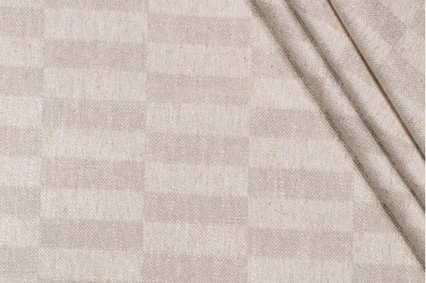 Sample of P Kaufmann Sleet Woven Upholstery Fabric in Stone 