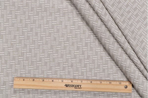 P Kaufmann Cliff Woven Chenille Upholstery Fabric in Stone 