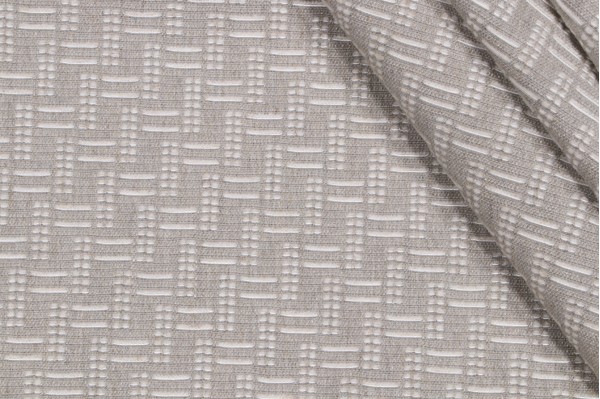 P Kaufmann Cliff Woven Chenille Upholstery Fabric in Stone 