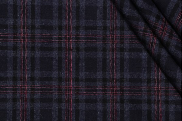 P Kaufmann Alastair Woven Decorator Fabric in Midnight 