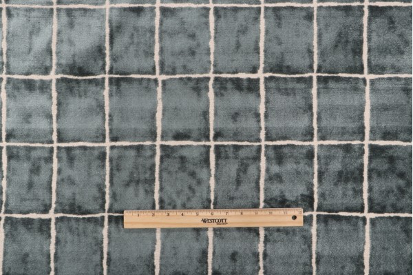 P Kaufmann Avenue Velvet Upholstery Fabric in Mineral 