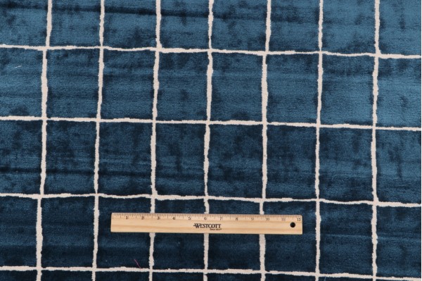 P Kaufmann Avenue Velvet Upholstery Fabric in Aegean 