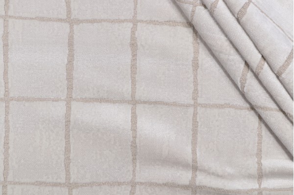 P Kaufmann Avenue Velvet Upholstery Fabric in Oyster 