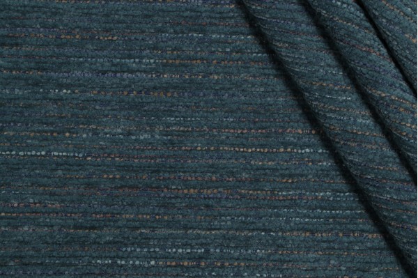 Sample of P Kaufmann Frederick Performance Woven Chenille Upholstery Fabric in Teal 