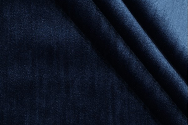 P Kaufmann Dynasty Performance Velvet Upholstery Fabric in Midnight 