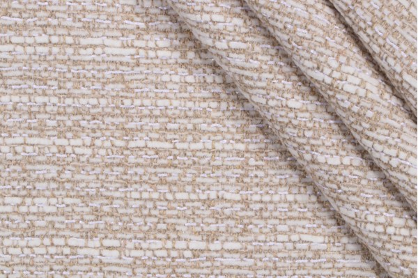 P Kaufmann Kimball Performance Woven Chenille Upholstery Fabric in Coconut 