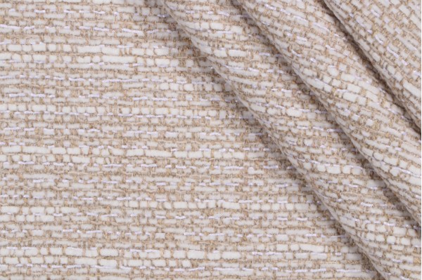 P Kaufmann Kimball Performance Woven Chenille Upholstery Fabric in Coconut 
