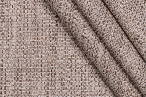 P Kaufmann Barrett Woven Chenille Upholstery Fabric in Sandstone 