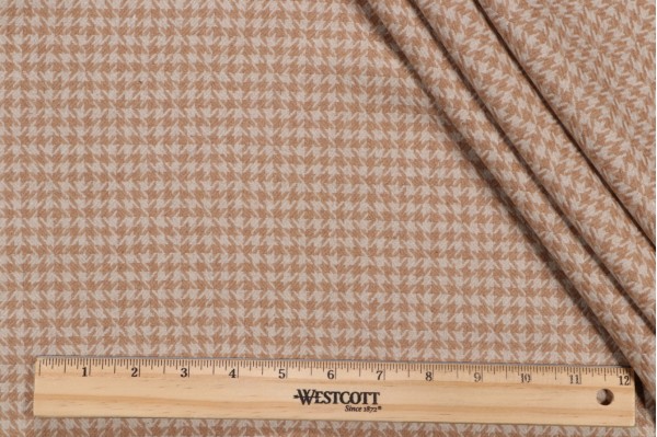 Sample of P Kaufmann Brookwood Woven Decorator Fabric in Camel 