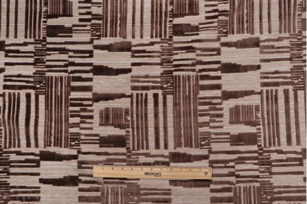 P Kaufmann Madrid Velvet Upholstery Fabric in Chestnut 