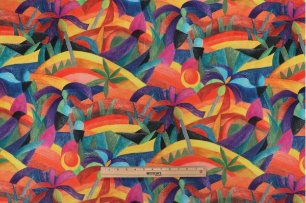 Click for Stof France Paysage Printed Velveteen Decorator Fabric in Multicolore  Stof France Paysage Printed Velveteen Decorator Fabric in Multicolore