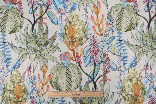 Hamilton Underwood Printed Cotton Drapery Fabric in Spring 