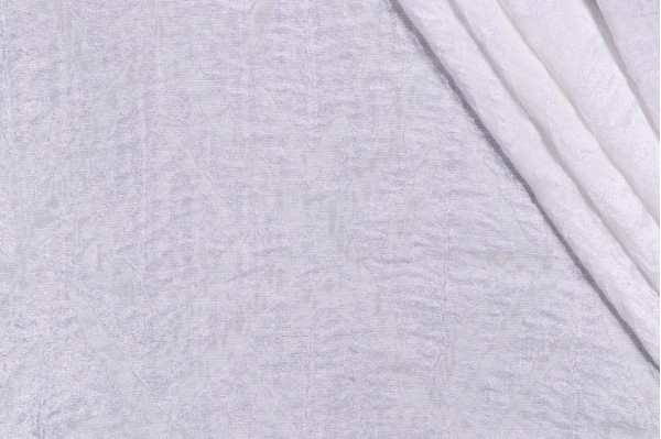 Sample of Lino Textiles Mateo Sheer Drapery Fabric in Ivory 