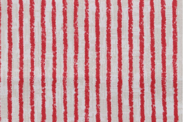 Magnolia Home Duval Printed Polyester Outdoor Fabric in Red