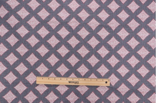 Magnolia Home Alder Printed Cotton Drapery Fabric in Cindersmoke