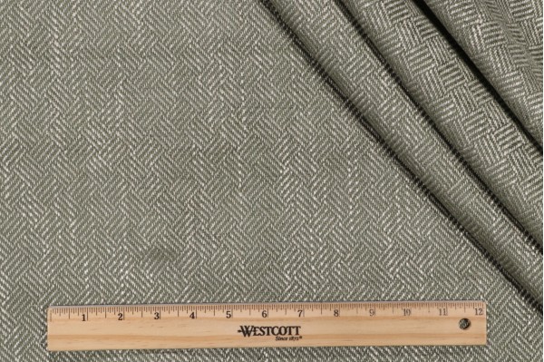 Anisha Woven Chenille Upholstery Fabric in Sage