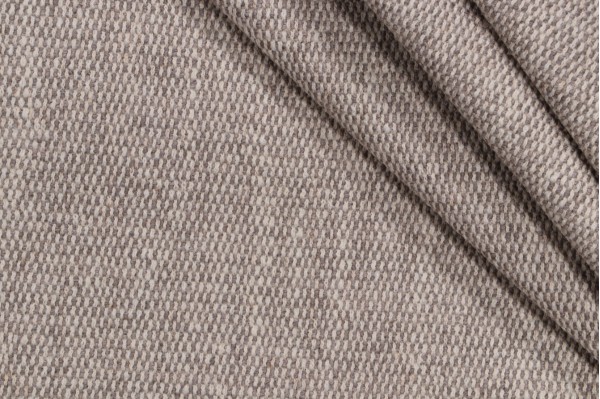 Cross Stitch Woven Upholstery Fabric in Flax