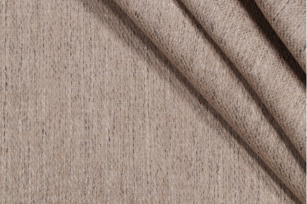 Handsome Woven Chenille Upholstery Fabric in Wheat