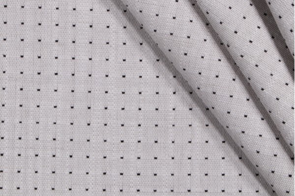 Happy Dot Woven Upholstery Fabric in Newsprint 