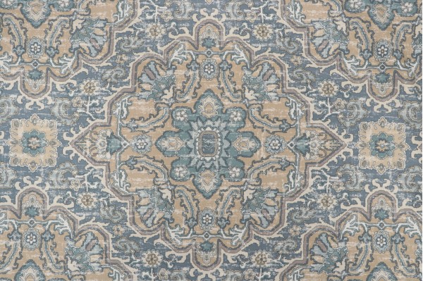 P Kaufmann Ashleigh Printed Cotton Drapery Fabric in Silver Pine
