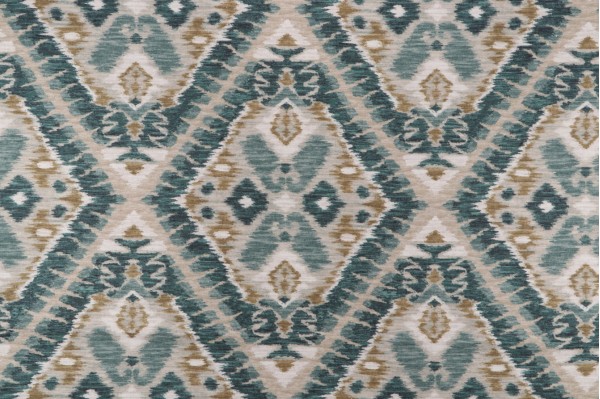 P Kaufmann Sparta Printed Cotton Drapery Fabric in Parrot