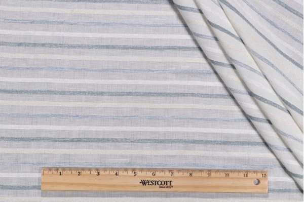 Click for Lino Textiles Simone Carmen Semi-Sheer Drapery Fabric in Indigo  Lino Textiles Simone Carmen Semi-Sheer Drapery Fabric in Indigo