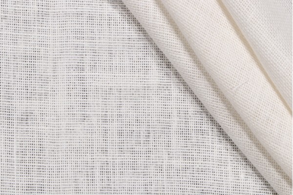 Lino Textiles Cheyenne Burlap Semi-Sheer Drapery Fabric in Ivory 