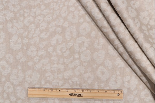 Excite Damask Decorator Fabric in Cream