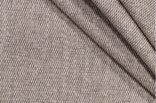 Cross Stitch Woven Upholstery Fabric in Flax