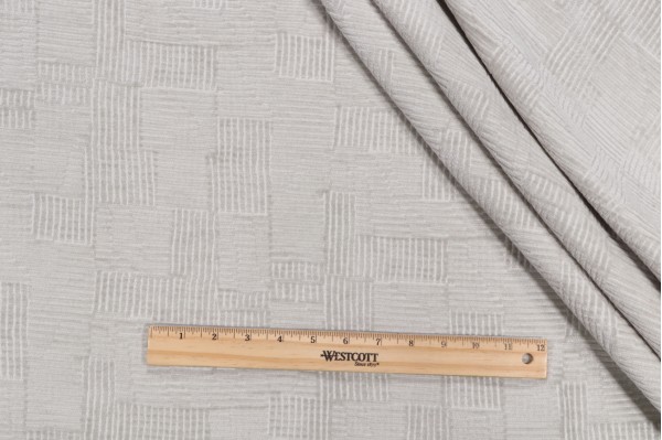 Ramtex Marco Woven Chenille Upholstery Fabric in Seaglass