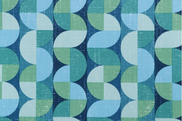 Richloom Pell Printed Polyester Outdoor Fabric in Baltic 