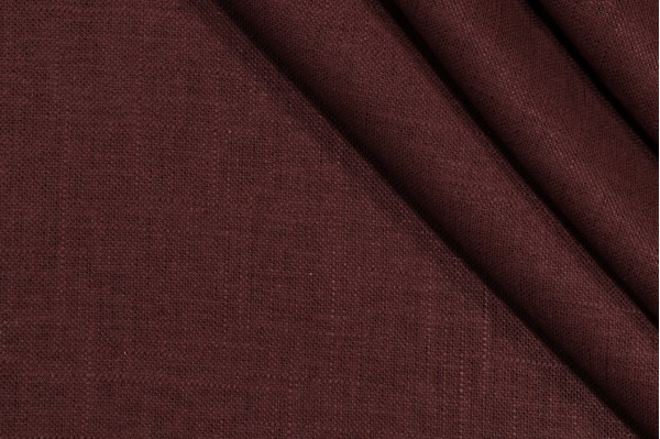 Covington Jefferson Linen Woven Drapery Fabric in 603-Chocolate
