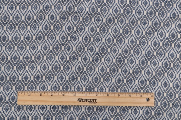 Hinky Woven Upholstery Fabric in Blue 