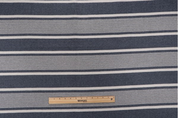 Fifty Woven Upholstery Fabric in Blue 