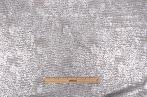 Fontanella Woven Upholstery Fabric in Silver 