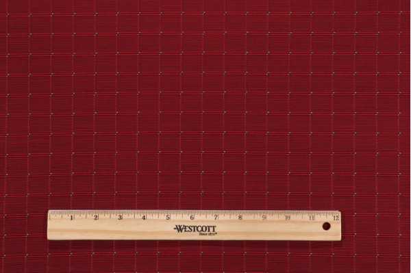 Scalamandre Tic-Tac Woven Upholstery Fabric in Grenat